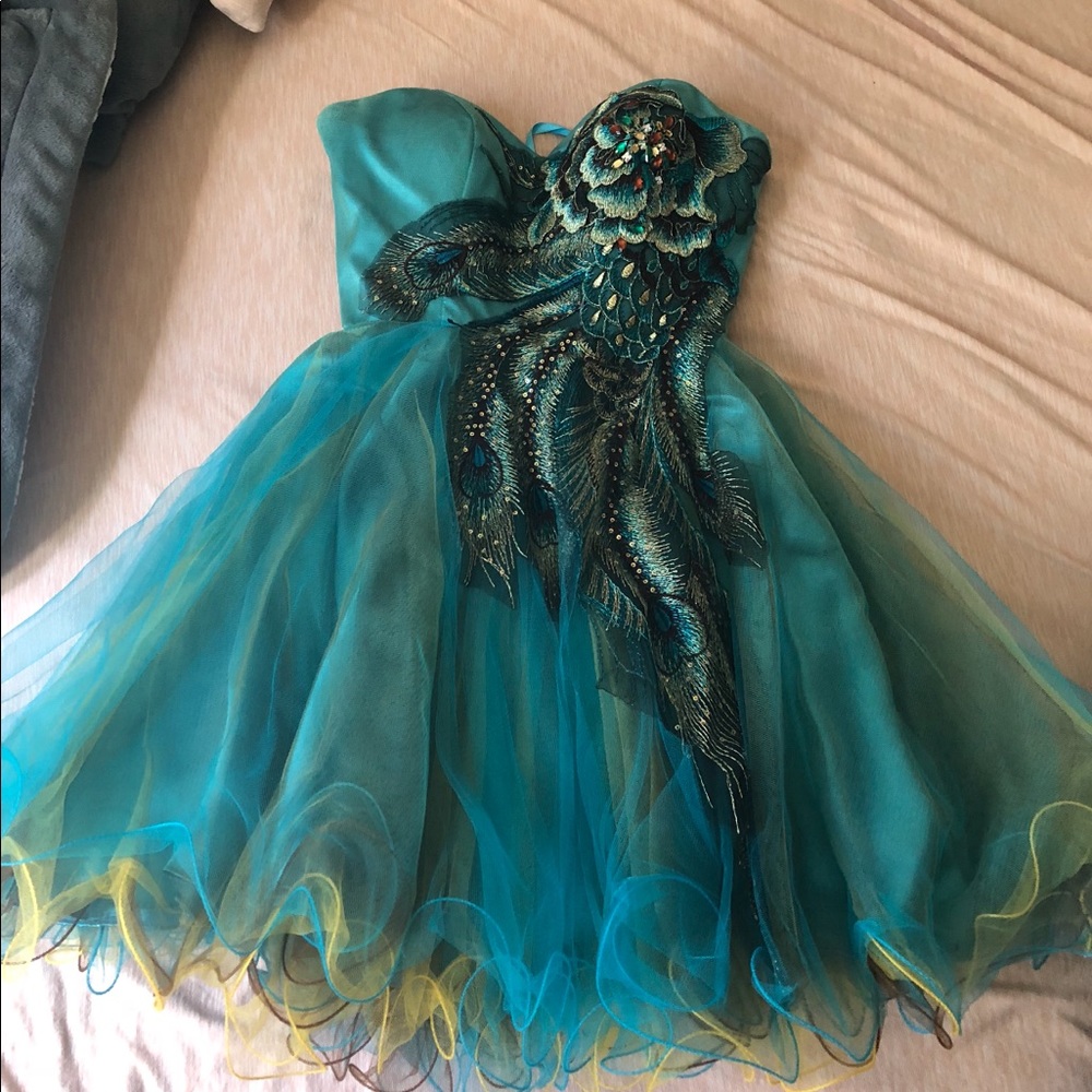 Blue prom dress